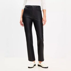 LOFT - Straight Pants in Faux Leather!